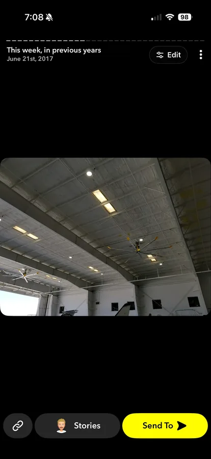 Industrial hangar high-bay lighting